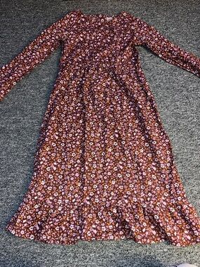 Carters Girls Floral Long Sleeve Dress